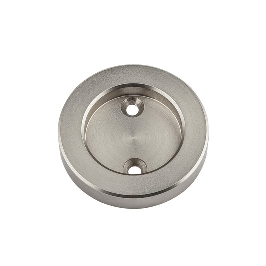 National Hardware 2-1/8 in. L Satin Nickel Silver Steel Round Mortise Pull