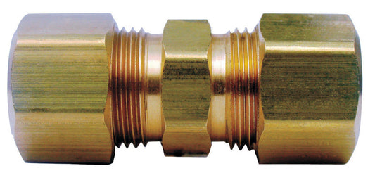 JMF 1/2 in. Compression x 1/2 in. Dia. Compression Yellow Brass Union (Pack of 5)