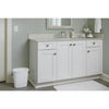 Rubbermaid 3.5 gal. White Open Top Wastebasket (Pack of 6)