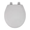 OakBrook Collection Laurel Round White Wood Toilet Seat
