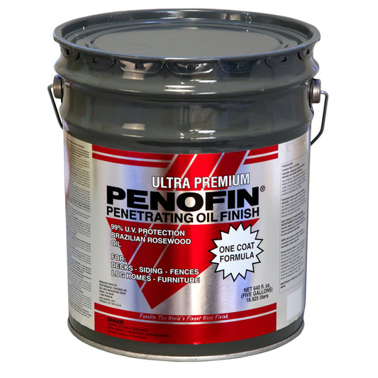 Penofin Ultra Premium Transparent Redwood Oil-Based Wood Stain 5 gal.