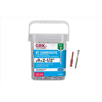 GRK Fasteners No. 9 X 2-1/2 in. L Star Coated Reverse Screws 365 pk