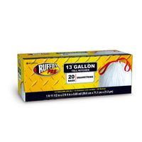 Ruffies Pro 13 gal Tall Kitchen Bags Drawstring 20 pk 0.85 mil