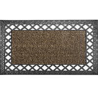 GrassWorx 18 in. W X 30 in. L Sand French Quarter Astroturf Door Mat