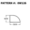 Alexandria Moulding 3/4 in. x 8 ft. L Prefinished White Pine Moulding (Pack of 10)