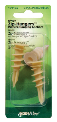 Hillman Zip Hangers Large Picture Hanger 2 pk (Pack of 10)