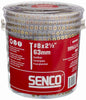 Senco DuraSpin No. 8 Sizes X 2-1/2 in. L Square Square Head Deck Screws 800 pk