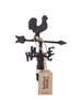 TWINE Rustic Farmhouse Weather Vane Brown Wrought Iron Bottle Stopper