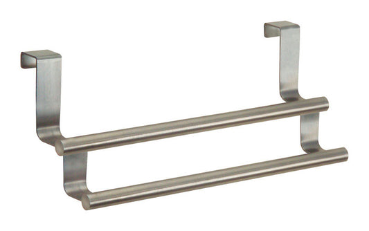 iDesign Chrome Silver Towel Bar 9-1/4 in. L Stainless Steel