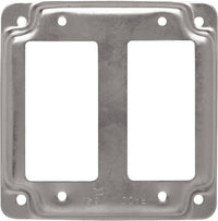 Raco Square Steel 2 gang 4 in. H X 4 in. W Box Cover