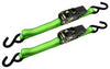 CargoLoc 1 in. W X 8 ft. L Green Tie Down w/Ratchet 500 lb 2 pk