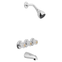 Oakbrook Collection 3-Handle Chrome Tub and Shower Faucet
