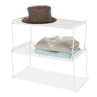 Whitmor 6023-3121 Medium White Stacking Shelf