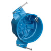 Carlon 25 cu in Round Thermoplastic Electrical Ceiling Box Blue