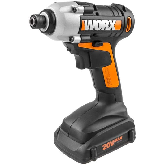 Worx 20V 1/4 in. Cordless Brushed Impact Driver Kit (Battery & Charger)