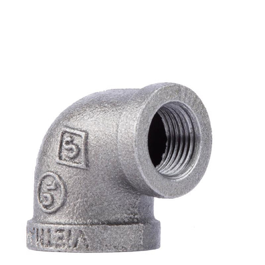 STZ Industries 3/4 in. FIP each X 1/2 in. D FIP Black Malleable Iron 90 degree Reducing Elbow