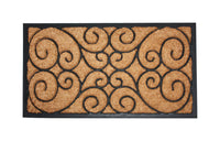 J & M Home Fashions 18 in. L X 30 in. W Black Floor Mat