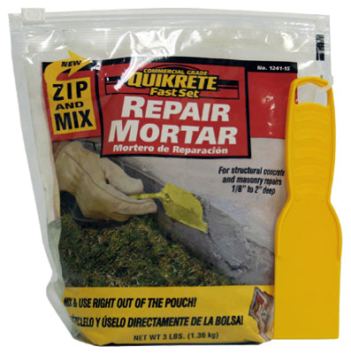 Quikrete Gray Cement Base High Strength Polymer-Modified Fast Set Repair Mortar 3 lbs.