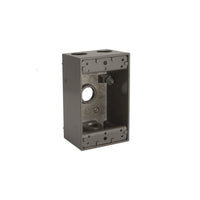 Bell 18.3 cu in Rectangle Aluminum 1 gang Weatherproof Box Bronze