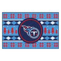 NFL - Tennessee Titans Holiday Sweater Rug - 19in. x 30in.