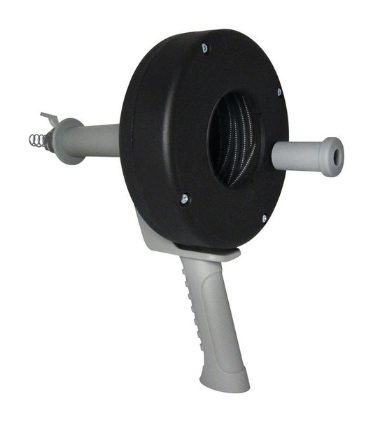 Cobra High Impact Polymer Housing Drain Auger 1/4 in. x 15 ft. with Pistol Grip Drum