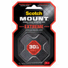 3M Scotch-Mount Double Sided 1 in. W X 60 in. L Mounting Tape Black