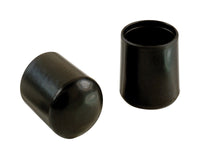 Shepherd Hardware Vinyl Leg Tip Black Round 4 pk