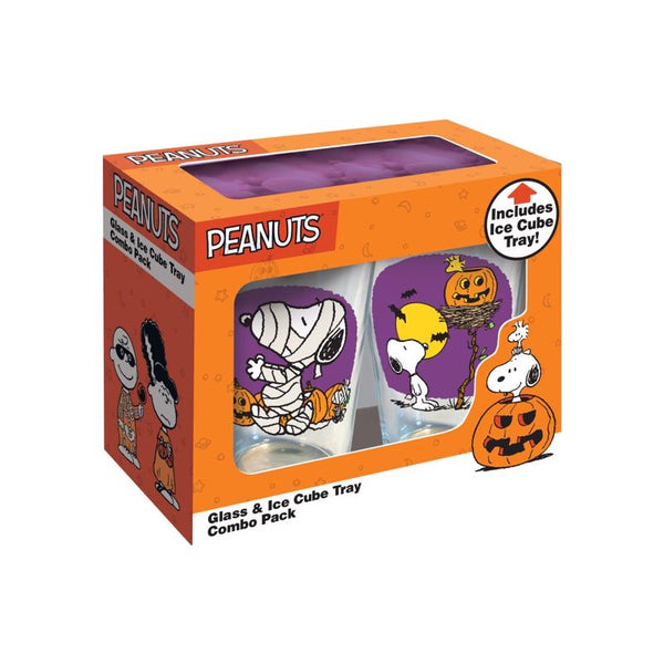 NMR Peanuts Glass Halloween Drinking Glass (Pack of 8)