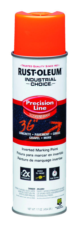 Rust-Oleum Industrial Choice Fluorescent Orange Spray Paint 17 oz.