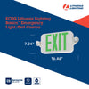 Lithonia Lighting Switch Hardwired LED White Exit Sign and Emergency Light - Open Box