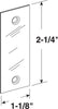 Prime-Line Gray Steel Edge Filler Plate 1 pk