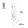 Heath Zenith Plastic Wireless Pushbutton Doorbell