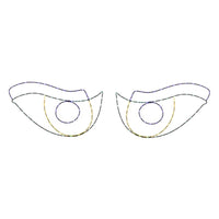 Celebrations Halloween LED Prelit Scary Eyes Window Silhouette Halloween Decor - Open Box