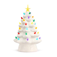 Mr. Christmas LED White Tree Table Decor 12 in.