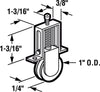 Prime-Line 1 in. D X 1/4 in. L Aluminum/Steel Roller Assembly 2 pk - Deal of The Week