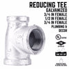 Bk Products 3/4 In. Fpt  X 3/4 In. Dia. Fpt Galvanized Malleable Iron Reducing Tee