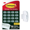 3M Command Strips Clear Outdoor Light Clips with Command� Adhesive (Strips Pack of 4)
