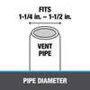 Oatey 1-1/4 in. Push each X 1-1/2 in. D Insert Plastic Insert Adapter 1 pk