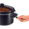 Hamilton Beach Stay or Go 6 qt Black Metal Slow Cooker