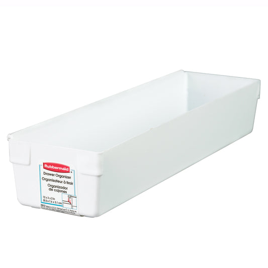 Rubbermaid 2 in. H x 3 in. W x 12 in. L White Plastic Drawer Organizer (Pack of 12)