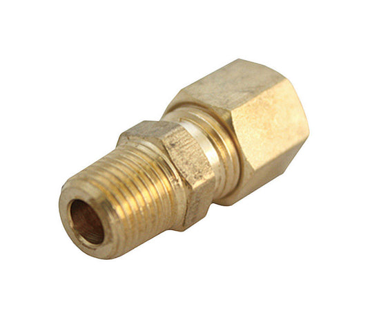 JMF 5/16 in. Compression x 1/8 in. Dia. Brass Compression Connector (Pack of 5)