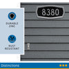 Hillman Distinctions Die-Cast Zinc Heritage Address Plate (Pack of 3)