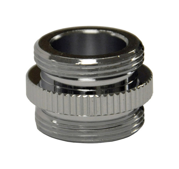 Danco Male Thread 3/4 in.-27M x 3/4 in.-27 Chrome Plated Aerator Adapter - Open Box