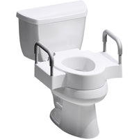 Bemis RISE Elongated/Round White Polypropylene Toilet Riser