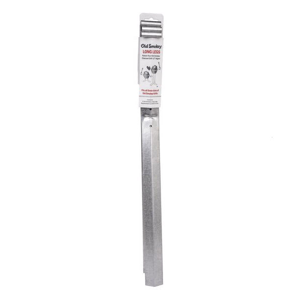 Old Smokey Heavy Gauge Steel Silver Rust-Resistant Grill Leg Extension 12 L x 3 W in. - Open Box