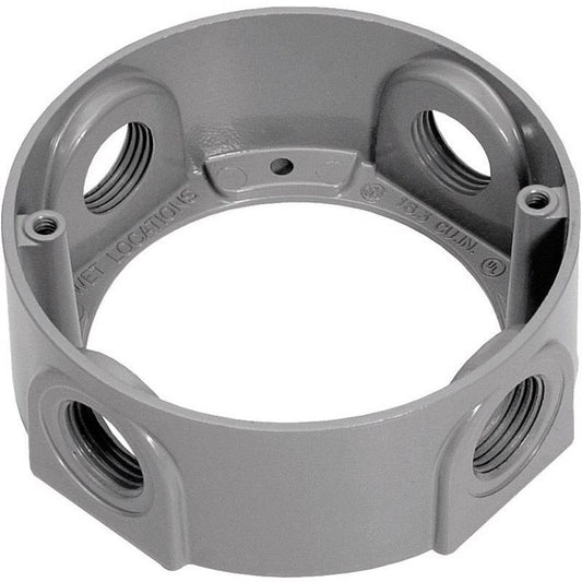Sigma Engineered Solutions New Work 16.5 cu in Round Metallic Extension Ring Gray