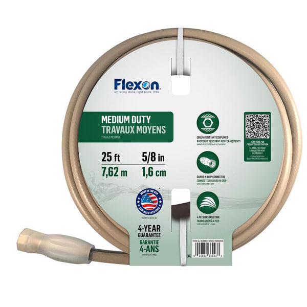 Flexon 5/8 in. D X 25 ft. L Medium Duty Garden Hose