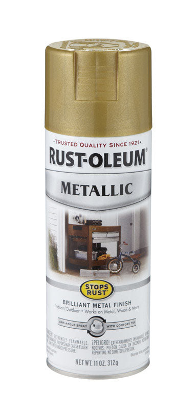 Rust-Oleum Stops Rust Gold Rush Metallic Spray Paint 11 oz.