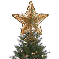 Celebrations LED Gold Star Tree Topper 11.5 in. (Pack of 4)
