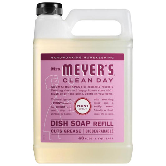 Mrs. Meyer's Clean Day Peony Scent Liquid Dish Soap Refill 48 oz 1 pk